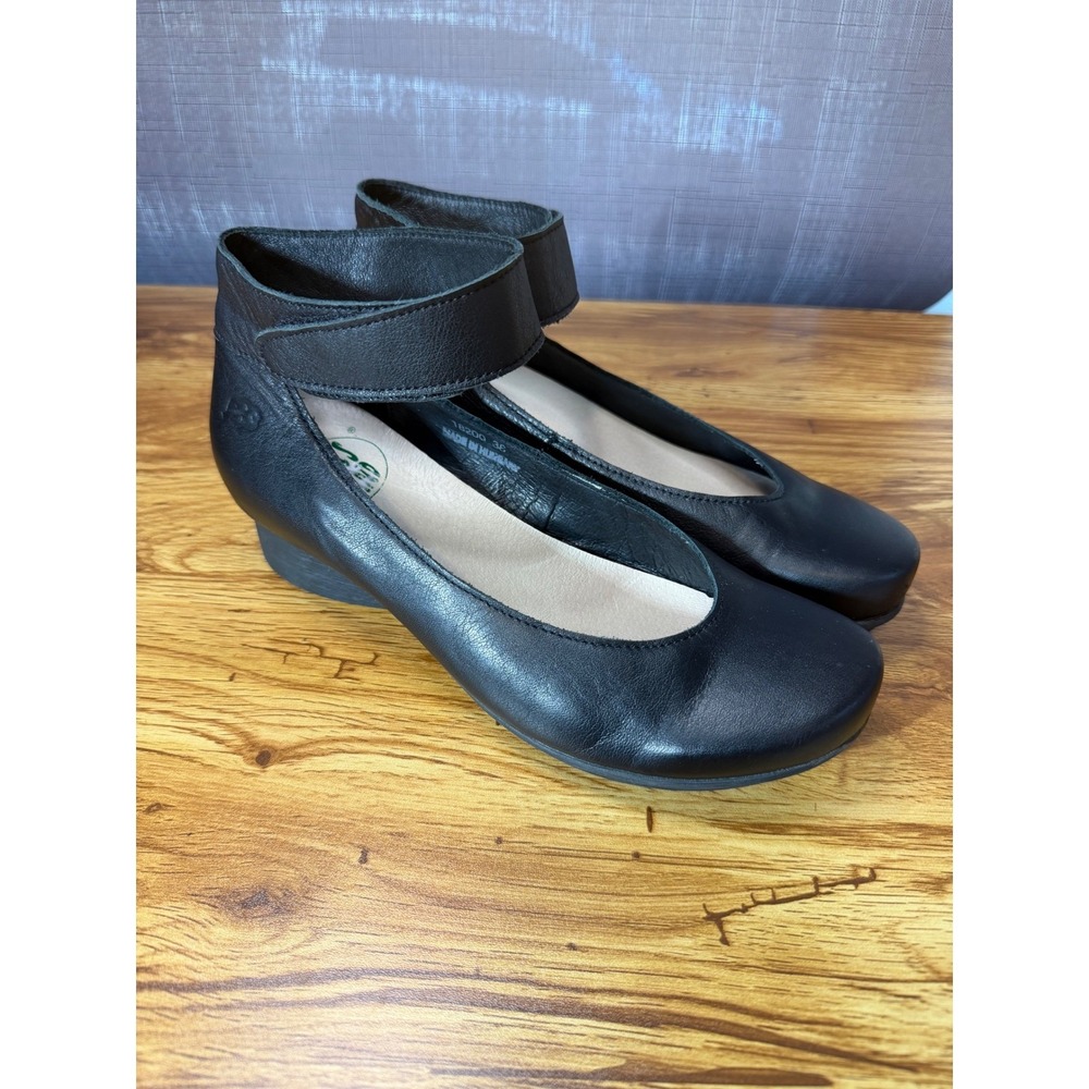 Loints Holland Women's Black Sydney Leather Mary Jane‎ Shoes US 7.5 EU 38